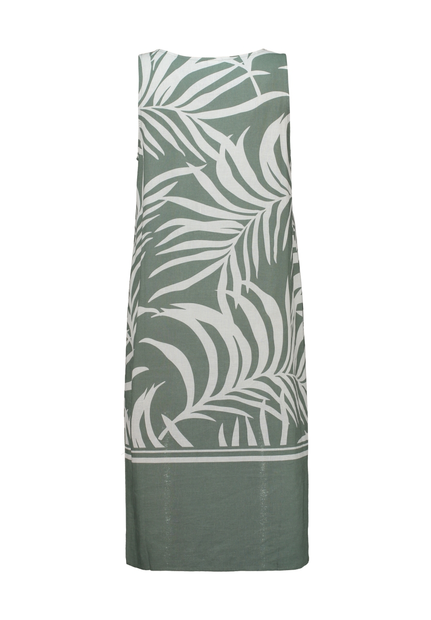 Dámske ľanové šaty ZABAIONE PALM KHAKI 2
